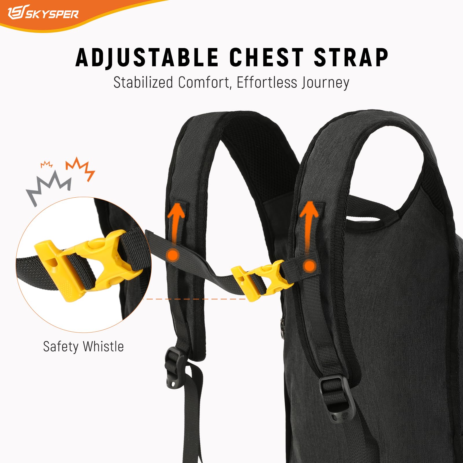 SKYSPER 15L/20L Foldable Hiking Backpack Lightweight Packable Travel Daypack with Chest Strap Small Folding Pack for Walking