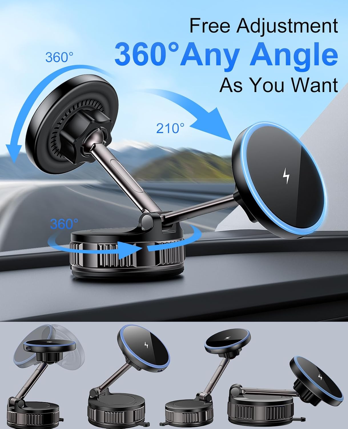 IPhone wireless car charger